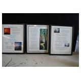 Set of 3 Framed Lyrics