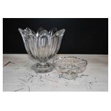 Heavy Vannes Le Chatel Crystal Vase