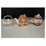 Set of 3 Ceramic Tea pots