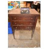 Antique White Rotary Sewing Machine