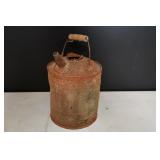 Vintage Rusty Metal Gas Gan