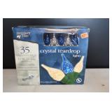 New Holiday Time Crystal Teardrop Lights