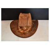 Vintage Henschel Westerns Hat w/ Feather Band