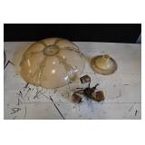 Vintage Glass Lamp/Light Cover