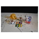 Snoopy Burger King Toys & Vtg Rubber Squeaker