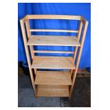 Folding Wood Bookshelf
