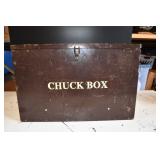 Vtg Metal Chuck Box Portable Kitchen