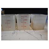 3 7.5 Qt Food Storage Containers