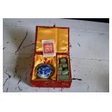 Chinese Soapstone 'Flower' Stamp Set