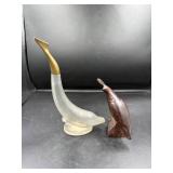 Avon Bath Oil Bottle & Ironwood Bird