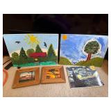 Five Artistic Prints and Paintings