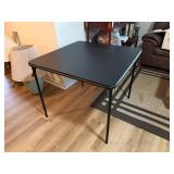 Black Folding Card Table