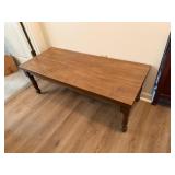 Wooden Coffee Table With Turned Legs