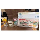 Budweiser Glasses Box Set of 8