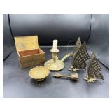 Brass and Brass-Colored D©cor Set