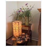 Decorative Ensemble with Vase, Lamp