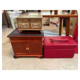 Three Decorative Storage Boxes