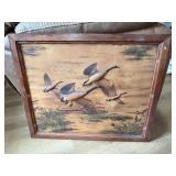 Framed Canada Geese Relief Artwork