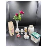 Porcelain Vases And Figurines Group