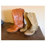 Two Pairs of Landis Cowboy Boots