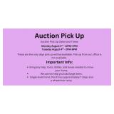 Pick Up *Important Info - Please Read*