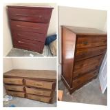 Three Wooden Dressers