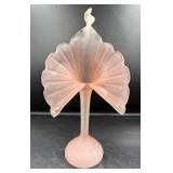 Pink Frosted Jack in the Pulpit Vase
