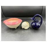 Ceramic Bowl, Mini Pitcher, Ornament