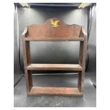 Wooden Three-Shelf Wall Rack