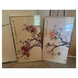 Framed Chinese Silk Paintings