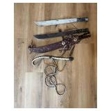 Machete Set with Sheath and Whip