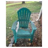 Vtg Green Adirondack Chairï¿½29x22x37