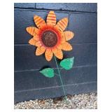 Metal Sunflower Garden Stakeï¿½12ï¿½30