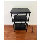 Black Side Table With USB Portï¿½16ï¿½24