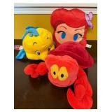 Disney Plush Set with Ariel & Friends