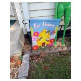 Bee Happy Garden Flagï¿½12ï¿½18