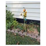 Metal Bee Garden Stake Decorï¿½26ï¿½ tall