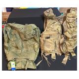 Military Vest and Backpack