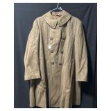 US Army WWI Wool Trench Coat with Insignia Buttons