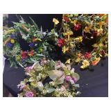 Three Decorative Spring Wreaths
