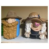 Decorative Handcrafted Recycled Freon Tank Figures