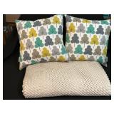 Two 16×16 Pillows and Over 110 Sq Ft Rug Gripper