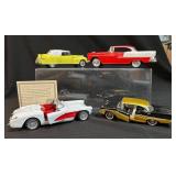 4 Die-Cast Classic Car Models With Certificate