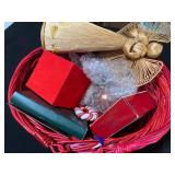 Ornaments and Red Basket Collection
