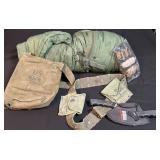 Sleeping Bag, Field Gear, and Tools with Bag