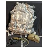 Military Backpack with Accessories
