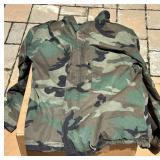 Camouflage Military-Style Jacket and Pants Set