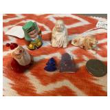 Miniature Set with 1950's Ivory Lion and Bone Budd