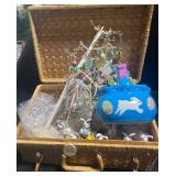 Easter-Themed Basket with Decor and Figurines