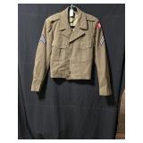 WWII U.S. Army Ike Jacket with Insignia